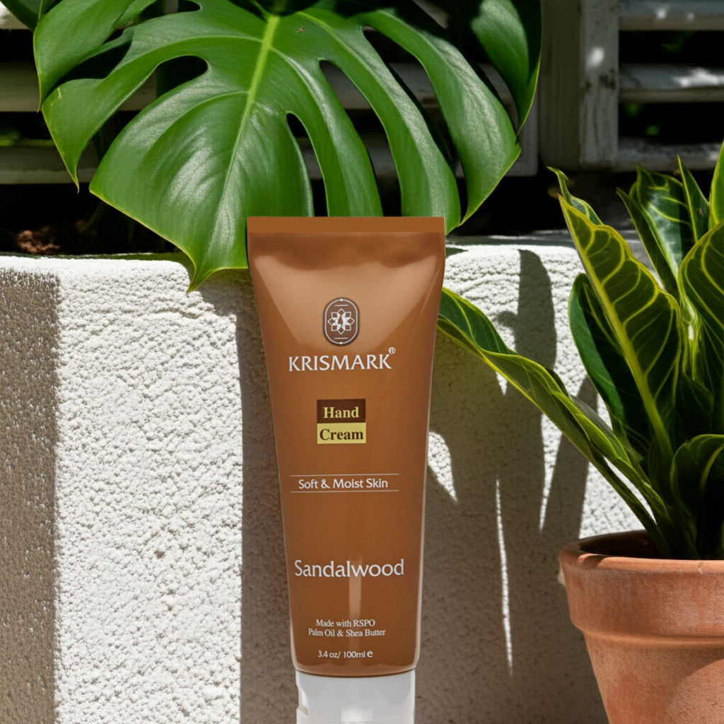 Krismark Hand Cream With Palm Oil and Shea Butter - Sandalwood