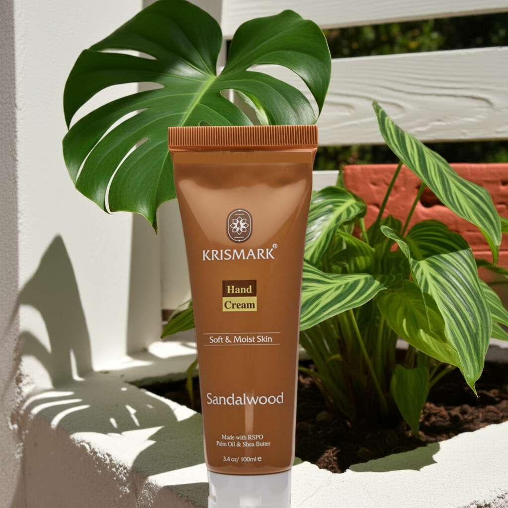 Krismark Hand Cream With Palm Oil and Shea Butter - Sandalwood