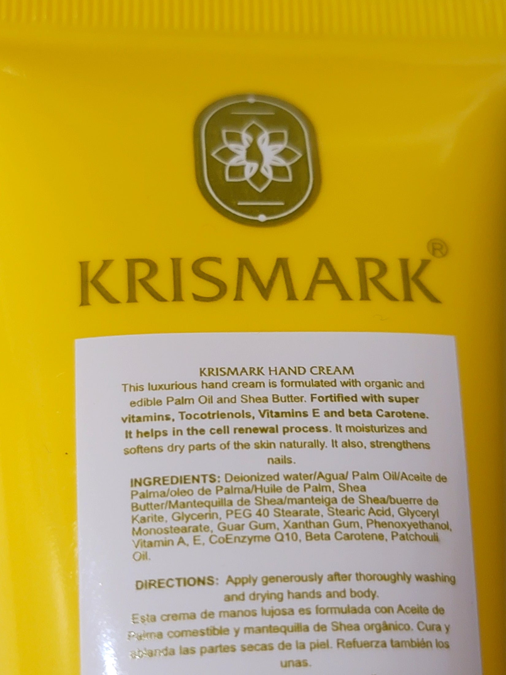 Krismark Hand Cream With Palm Oil and Shea Butter - Patchouli
