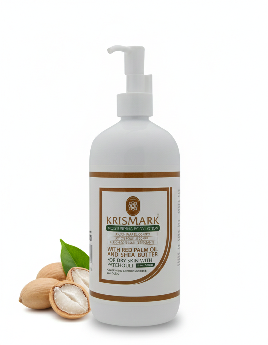 Krismark Moisturizing Body Lotion with Red Palm Oil and Shea Butter, for Dry skin